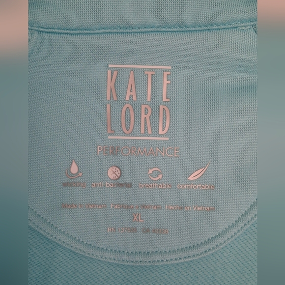 Kate Lord Tirquoise Jacket Women's Light Blue Jacket Sz XL Sporty Casual Gym 20 - Picture 10 of 10